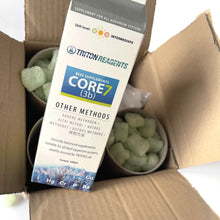 Load image into Gallery viewer, CORE7 Reef Supplements- Bulk 4x4L - Other Methods - Inside of box with cpmponent 3b 1l
